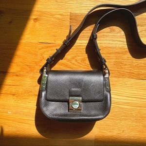 Massimo Dutti Leather Mini Crossbody Bag